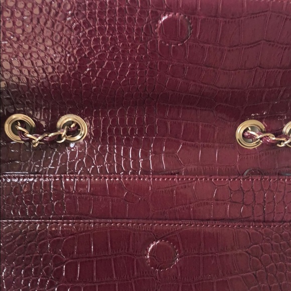 Anne Klein croc embossed clutch purse - Picture 3 of 8